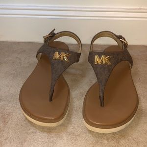 Michael Kors women’s monogram sandals size 7M